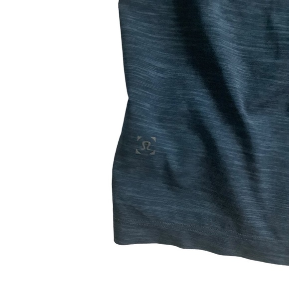 Lululemon Men’s T.H.E. Short Linerless Heather Allover Iron Blue True Navy Sz M - Picture 8 of 14